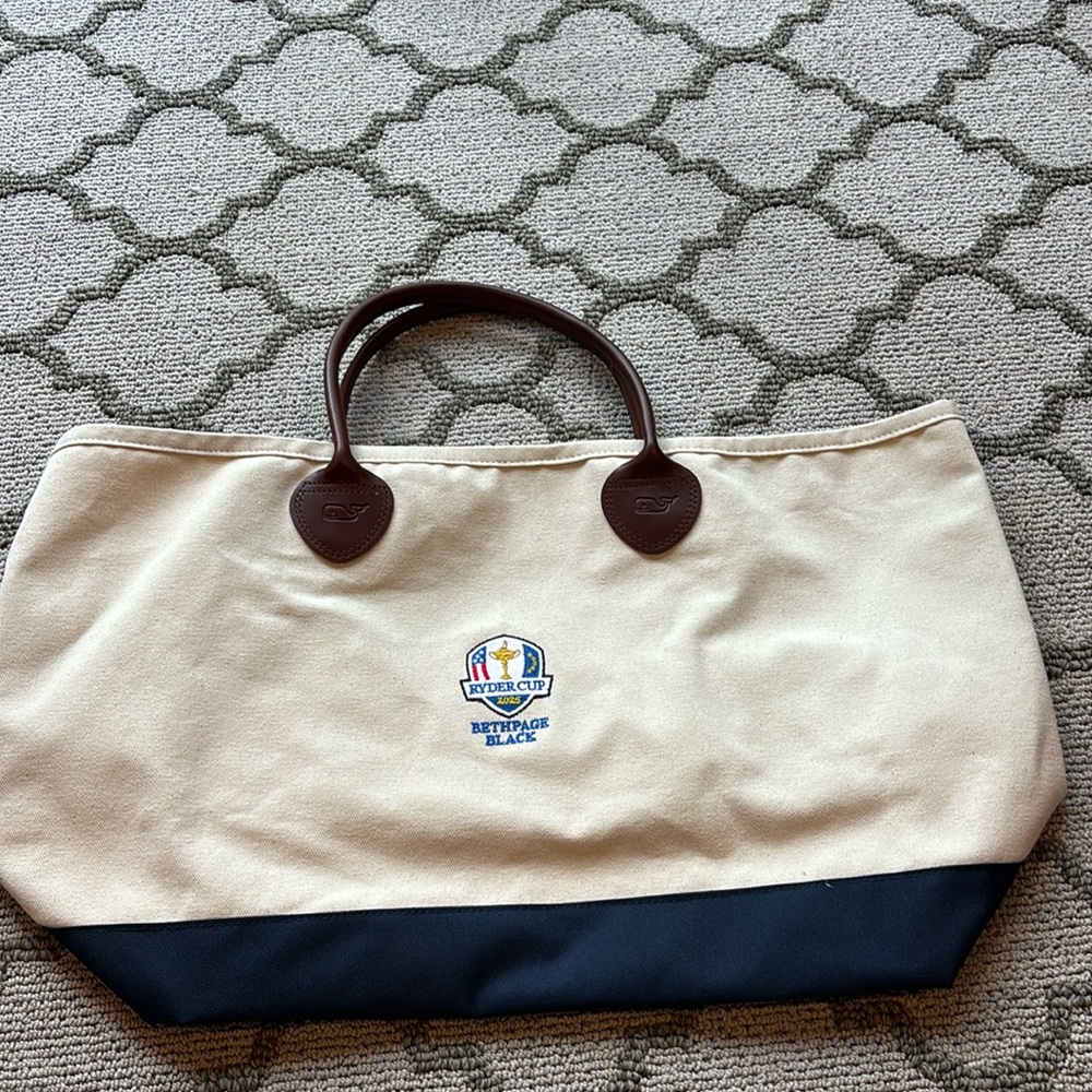 Vineyard Vines Custom Edition Ryder Cup Canvas Tote Bag, New